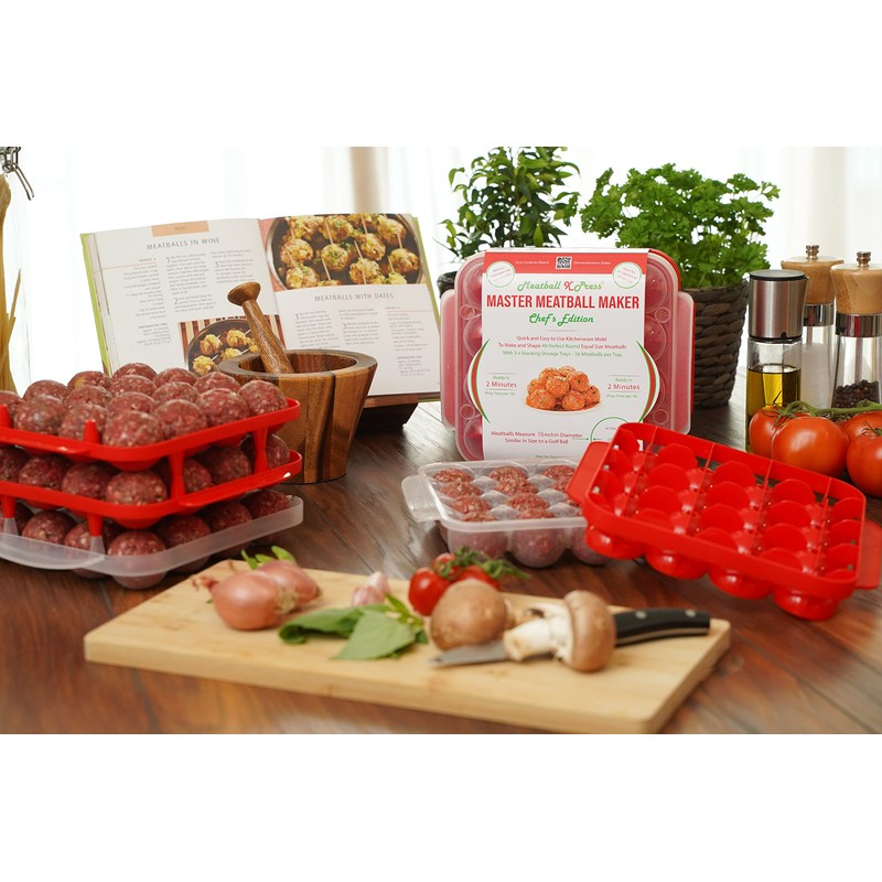 Meatball X Press - Meatball Maker & Stacking Storage Tray