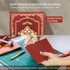 QDWXDEL A5 Hardcover Leather Journal for Women - 200 Pages