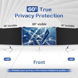 Verponity Computer Privacy Screen Filter 27 Inch, 9H Hardness Hanging Computer Screen Privacy Shield Compatible with 16:9 Widescreen Monitor, Eye Protection and Blue Light Blocks