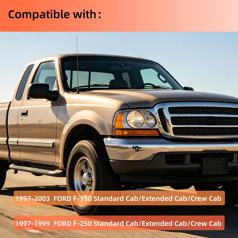 Sathem Front Door Weatherstrip Seal for 1997-2003 Ford F-150 F-250,Drive