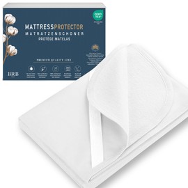 BRB Home Mattress Protector 90 x 200 cm - Oeko-Tex Certified Waterproof Mattress Topper Incontinence Pad Washable Moisture Protection 90 x 200 cm Breathable (90 x 200 cm)