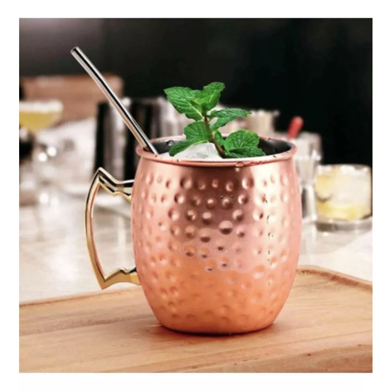 OUSSIRRO Tazas Vasos Moscow Cobre 4 Pzas Envio Gratis