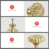 homdiy 10 Pack Gold Knobs Gold Drawer Knobs Brushed Brass
