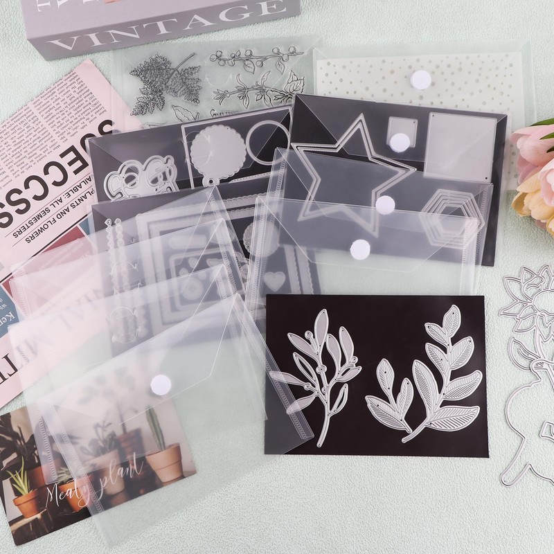 20Pcs/Set 10 Rubber Magnetic Sheets 0.5mm Thickness with 10 Clear