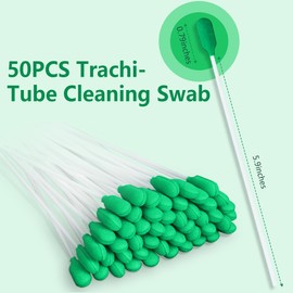 EHUSPU Trache-Tube Cleaning Swab,Tracheostomy Cleaning Brushes for Tracheostomy Supplies (1 Pack of 50 pcs)