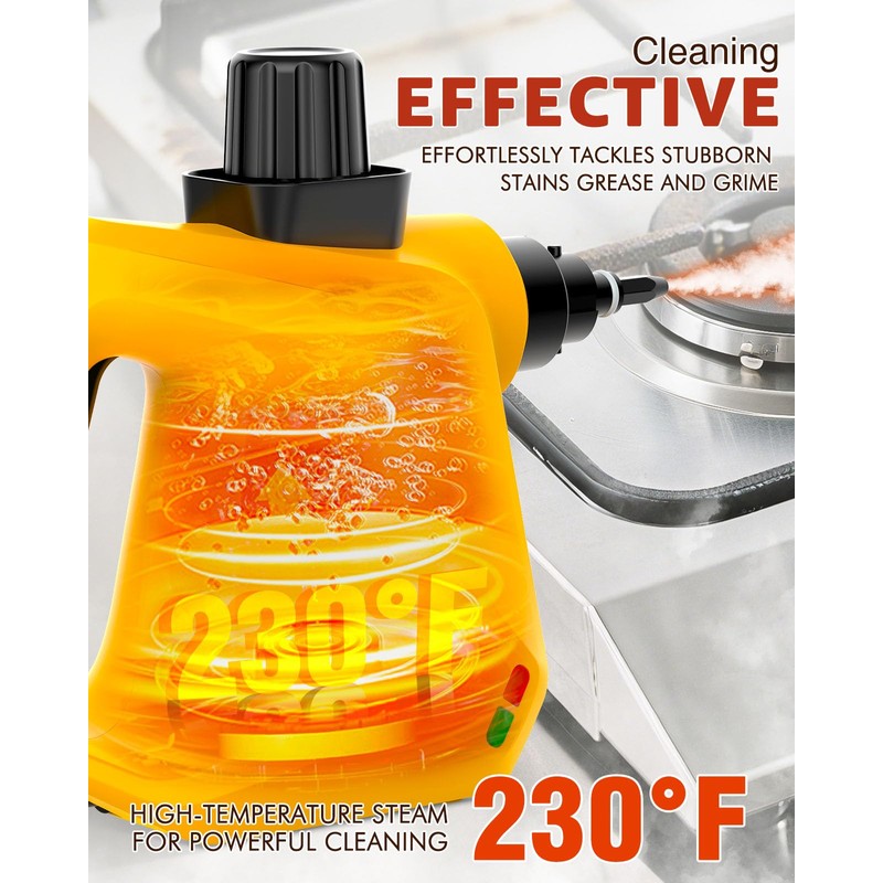 Steam Cleaner, Powerful Pressurized Handheld Steam Cleaner for Home, Multi-Surface
