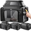 Top-Expandable Pet Carrier with Treat Pet Window,17x11x9.5 Airline Approved