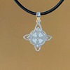 TClaudia Plata 925 Collares para Mujer con Dije Nudo de
