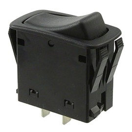 Carling Technologies L12D1S001-AZZ00-000 Switch, Rocker, L Series, Non-Lighted, Spst, (On)-None-Off, 22.1mm X 44.1 mm Mou