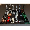 Scream 1-5 & Stab Knife Set With Sublimated Stands