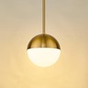 LMS Modern Pendant Lighting Gold Globe Pendant Light Fixture, Mid