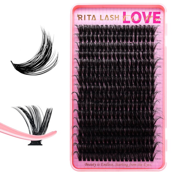 RITALASH Lash Clusters 80D DIY Cluster Lashes Fluffy Volume Eyelash