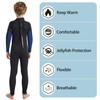 Lemorecn Wetsuit Kids 3mm Back Zip Full Wetsuit for Boys