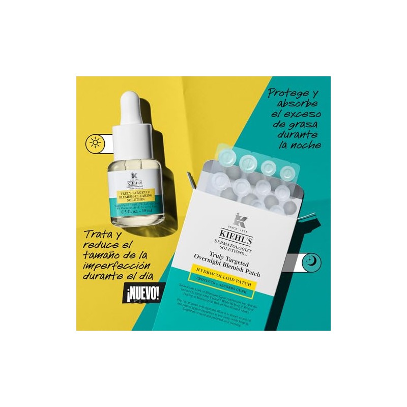 Kiehl’s - Truly Targeted Overnight Blemish Patch, Parches Hidrocoloides Formulados