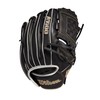WILSON Guante de softbol para Mujer, 12 Pulgadas, Negro/Oro metálico,