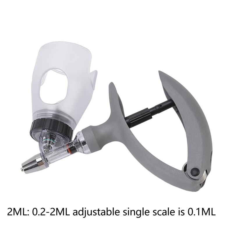 Animal Injector Gun Adjustable Continuous Syringe Drench Gun Automatic Vaccine