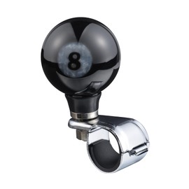 Lunsom Steering Wheel Spinner Knob, Suicide Spinner Power Knob Billiards Ball Handle Turning Driving Booster Interior Car Accessories,Black