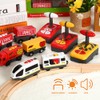 Remote Control Electric Train Toy Compatible with Wooden Track Car