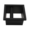 DIBTSA Espresso Coffee Ground Knock Box Chute, Built-in Desktop Waste