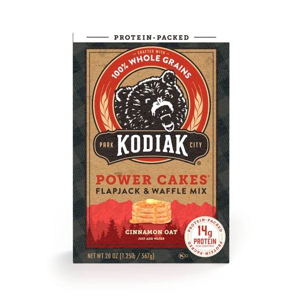 New Kodiak Cakes Cinnamon Oat Protein Packed All Natural, 20 Ounce