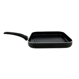 IMUSA USA IMU-30026 Square Griddle with Ridges 10.5-Inch, Black