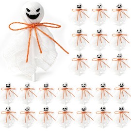 Halloween Weave Cloth for Homemade Candy, DIY Craft Labels for Trick or Treat Party Favor Supplies,Candy Making Decorations,24 Pieces