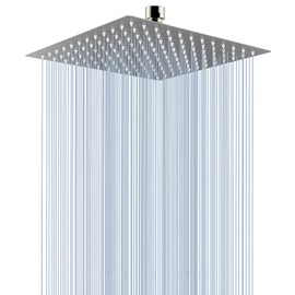 Voolan Rain Shower head, High Pressure Shower Head Made of 304 Stainless Steel, Relaxed Shower Experience Even at Low Water Flow and Pressure (10" Brushed Nickel)