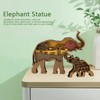 Elephant Statue Boxwood Mechanical Engraving Safe Durable Exquisite Details Elephant