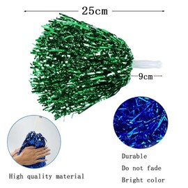 12Pcs Pom Poms Cheerleading, Cheerleader Pom Poms, Plastic Cheerleader, Party Costume Accessory Set Party Props for Children Adults Sports Meeting Sports Competition Holiday Celebration