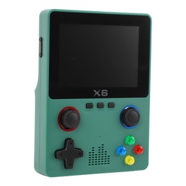 Handheld Game Console, Retro Games Consoles with 3.5 Inch Color Screen, Built in 32G TF Card, Dual Joystick Portable Rechargeable Game Console (Green)