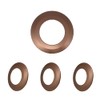 Jolux 4 Pack Bronze Matte Plastic Ring Trim for Decorated