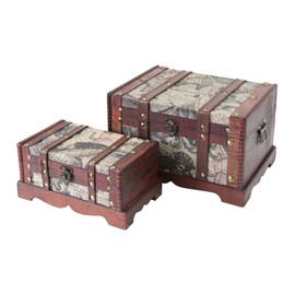 HMF 6400 Treasure Chest with Lock / Treasure Chest / France Wooden Box / Various Sizes