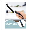 Professionelle Reinigungsbürste mit ergonomischem Griff, schwarz, 4-teiliges Set, robuste Borsten,