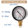 2" Vacuum Pressure Gauge, for Air Compressor Water Oil Gas,