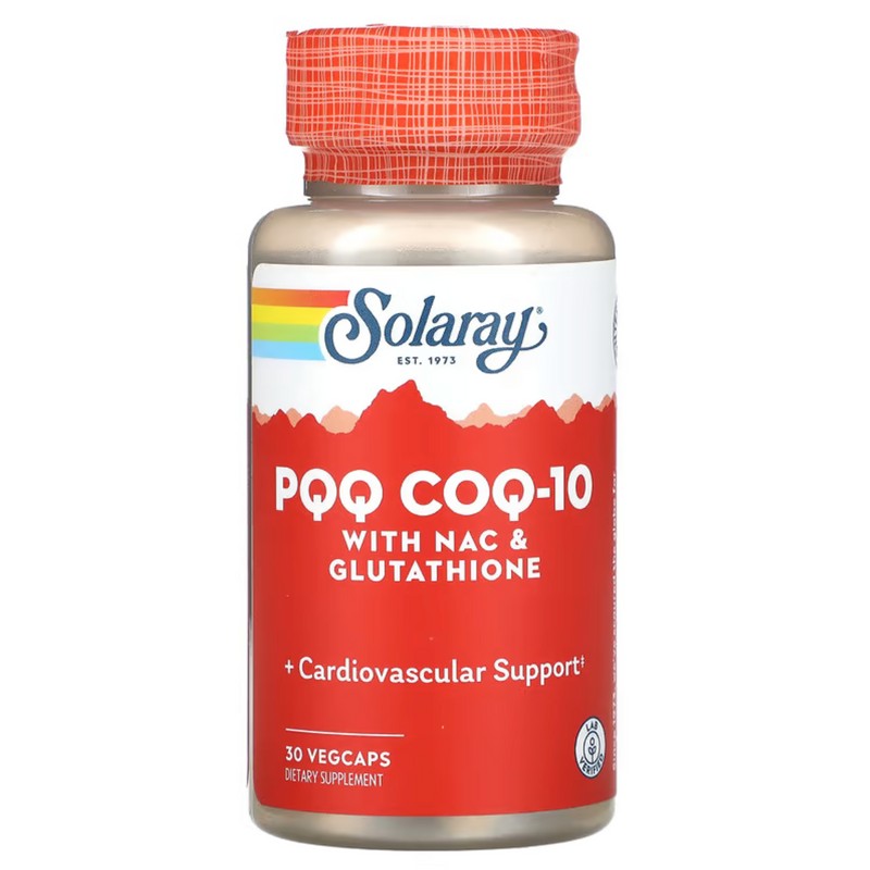 SOLARAY - PQQ + CoQ-10 - 30 VegCaps with NAC