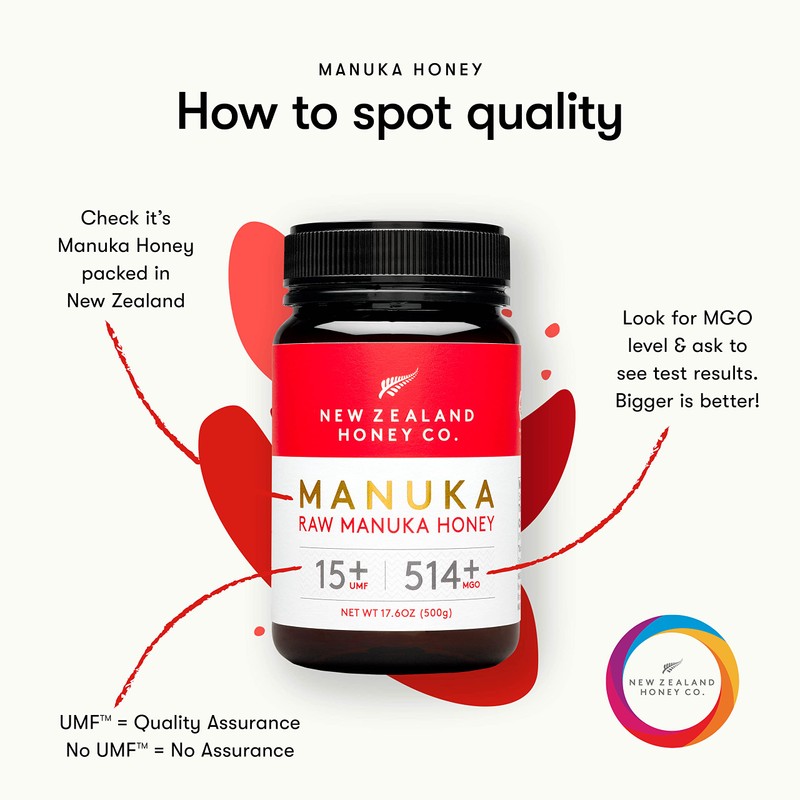 New Zealand Honey Co. Raw Manuka Honey UMF 15+ |