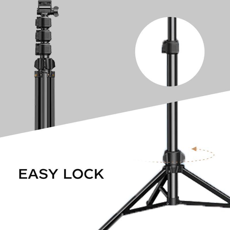 6.3ft Adjustable Tripod Stand for gimbals,phones,cameras, Extendable Height with Phone