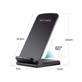 BoxWave Charger Compatible with LG V60 ThinQ 5G (Single Screen) - Wireless QuickCharge Stand (10W), No Cord; no Problem! Charge Your Phone with Ease! for LG V60 ThinQ 5G (Single Screen) - Jet Black