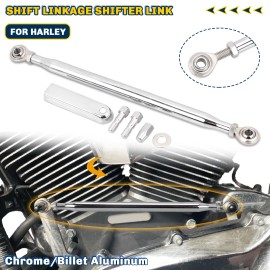 Unbranded Chrome Gear Shift Shifter Rod Linkage For Harley Heritage Softail Road King FLHP