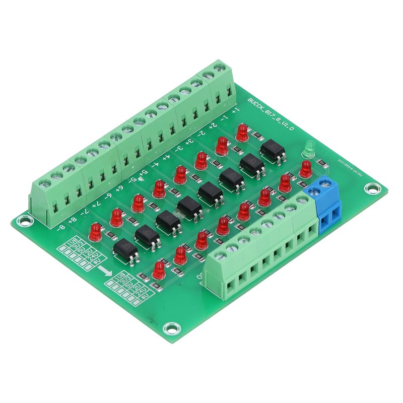 Optical Isolation Module 24V to 5V 8 Channel Optocoupler PLC