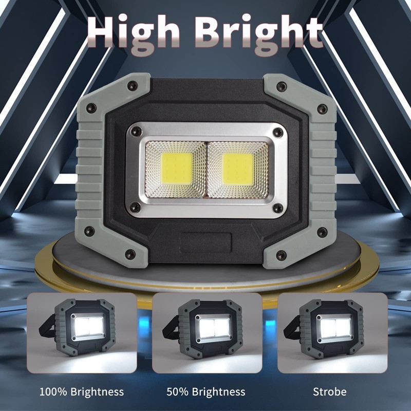 OTYTY Work Light Rechargeable, LED Work Light Portable Flood Lights
