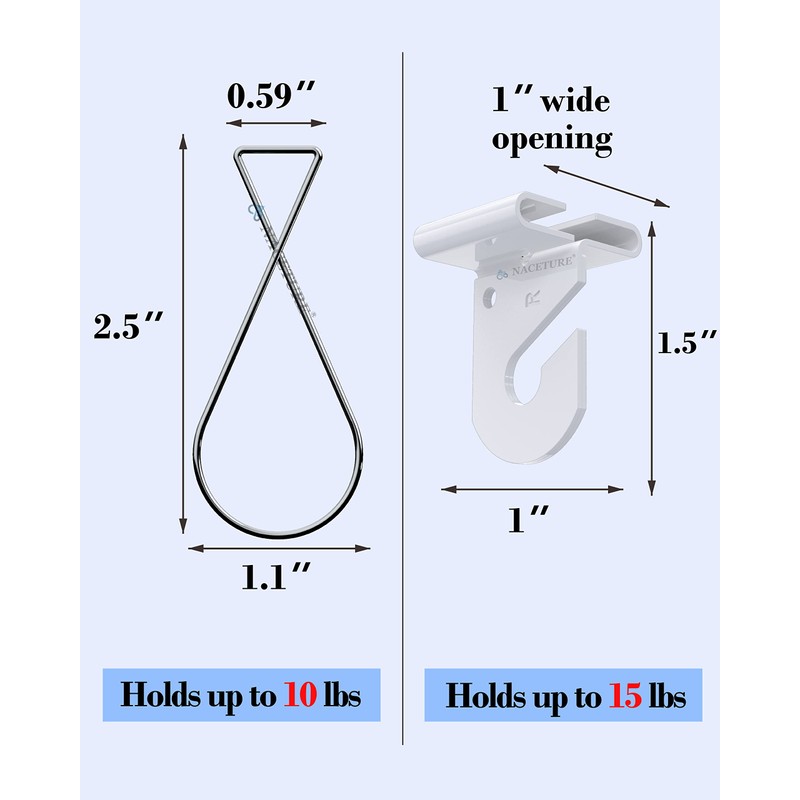 NACETURE 30 PCS Drop Ceiling Hook for Hanging – 10