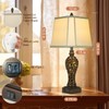 28.5" high Vintage Brown Table Lamps Set of 2 -