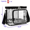 FlowFly Clear Lunch Bag Adult Large Heavy Duty Transparent Stadium