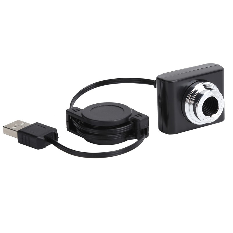 Webcam Clipon USB2.0 Camera with Retractable Cable 640 x 480