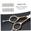 FOMIYES 20Pcs Metal Scissor Replacement Finger Rest for Hair Shears