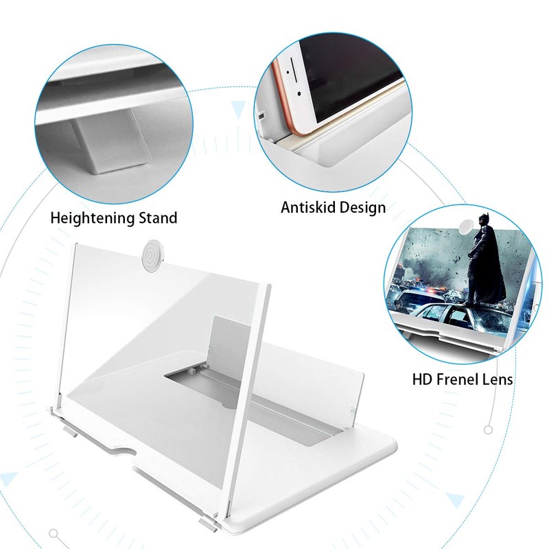 Newseego 12" Phone Screen Magnifier, 3D HD Phone Screen Amplifier