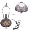 Small Tiffany Lamp Mini Stained Glass Table Lamp White Bending
