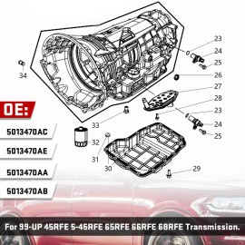 For Chrysler, Dodge, Jeep, RAM, Mitsubishi Transmission Filter Kit For Dodge Ram 1500,2500,3500