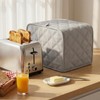 1-Pack 2 slice Toaster Cover, Polyester Fabric Quilted Two Slice